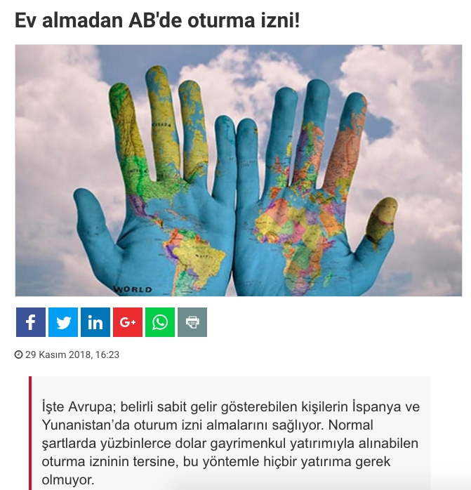 Ev almadan AB´de oturma izni!